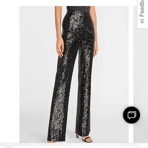 Express high waisted sequin trouser